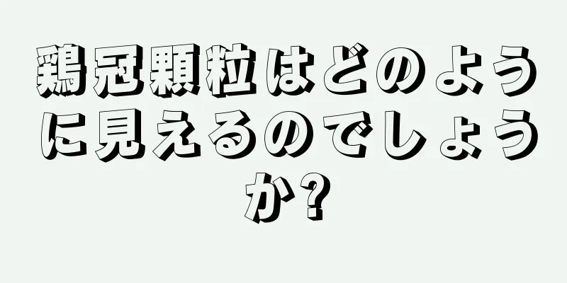 鶏冠顆粒はどのように見えるのでしょうか?