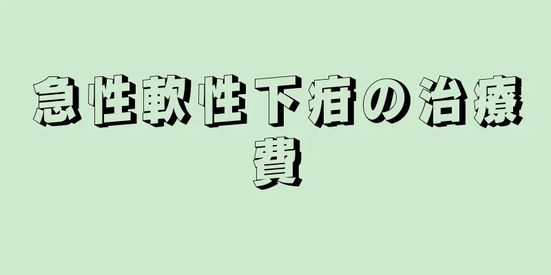急性軟性下疳の治療費
