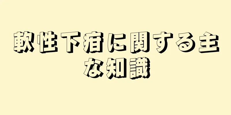 軟性下疳に関する主な知識