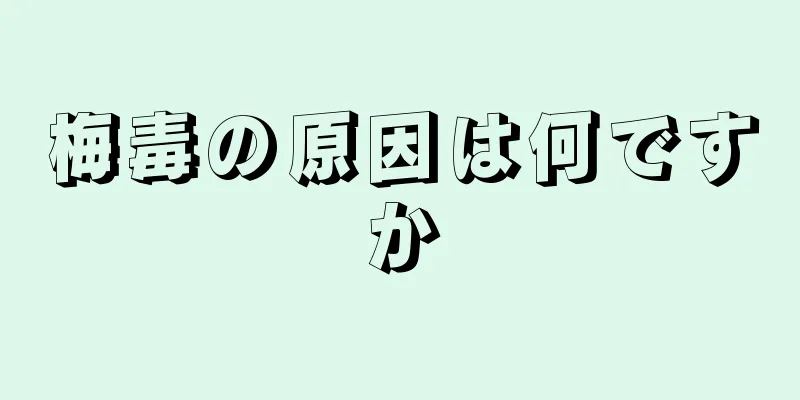 梅毒の原因は何ですか
