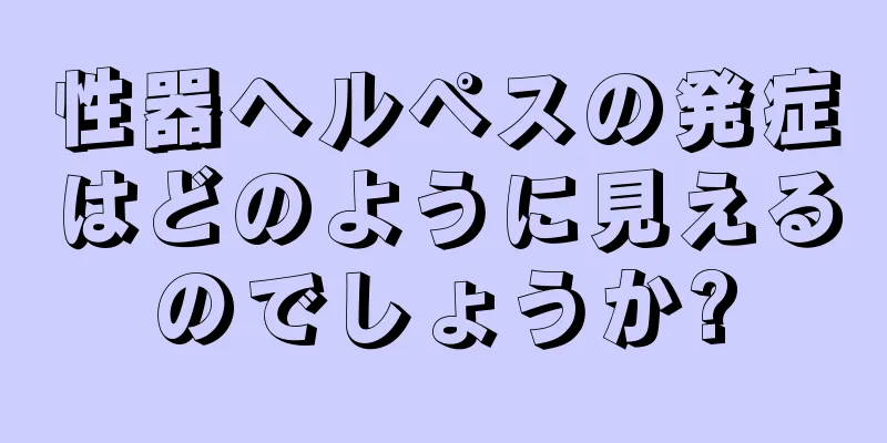 性器ヘルペスの発症はどのように見えるのでしょうか?