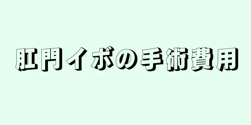 肛門イボの手術費用