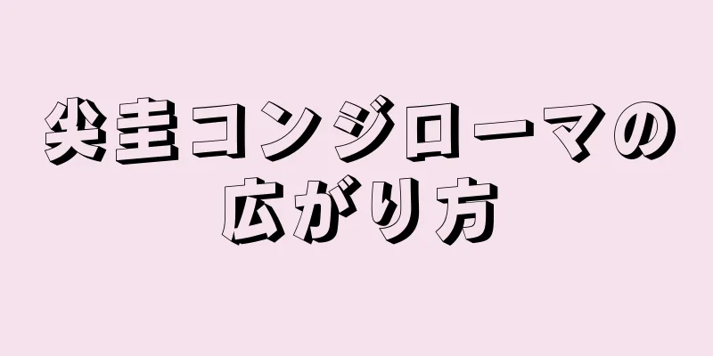 尖圭コンジローマの広がり方