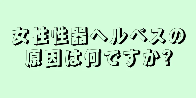 女性性器ヘルペスの原因は何ですか?