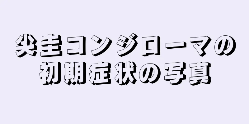 尖圭コンジローマの初期症状の写真