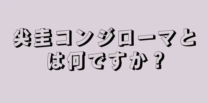 尖圭コンジローマとは何ですか？