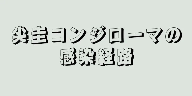 尖圭コンジローマの感染経路