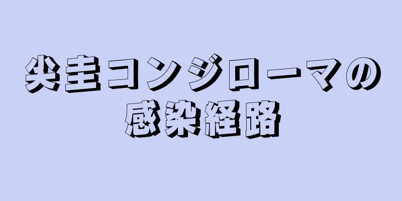 尖圭コンジローマの感染経路